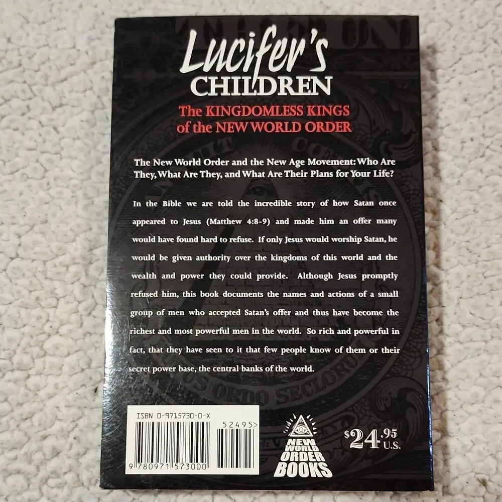 Lucifer's Children Kingdomless Kings New World Order Milan M. Martin PB 2002